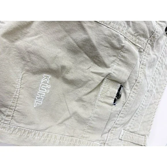 Kuhl Cargo Shorts Men 36 X 12 Tan Patina  Cotton/Nylon Light Hiking Gorpcore GUC - Picture 2 of 10